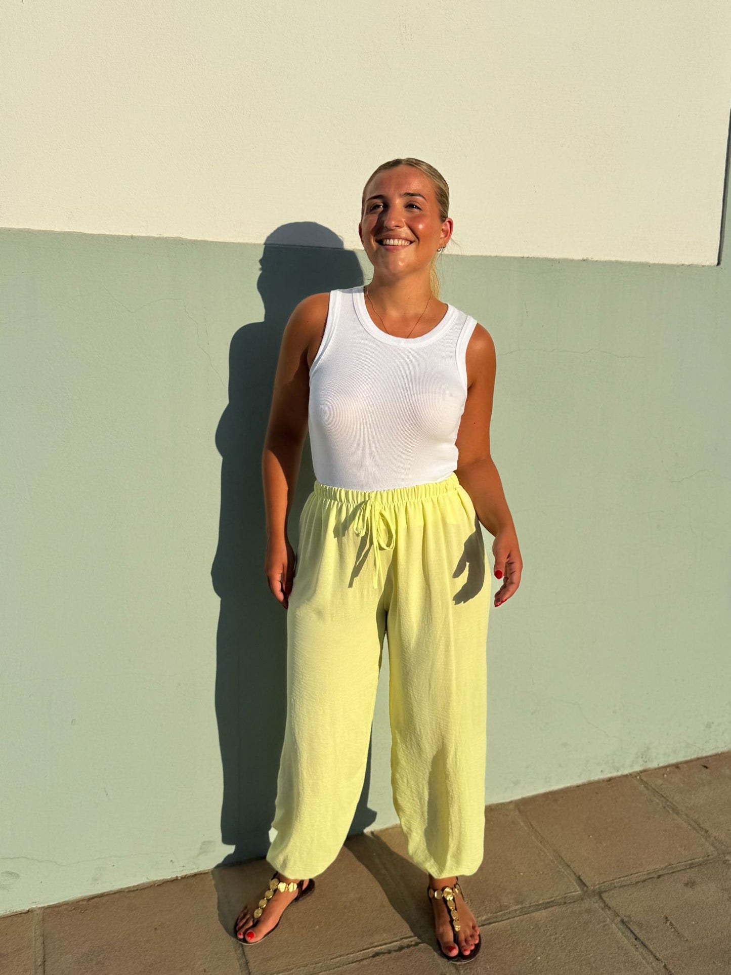 Pantalon globo colores