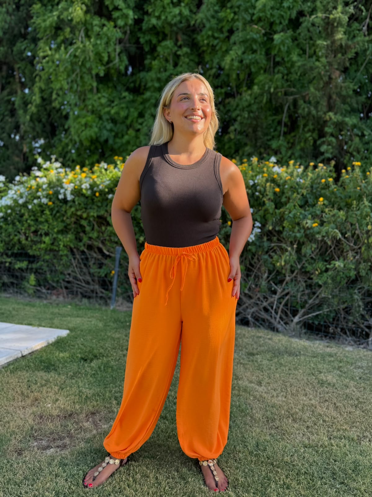 Pantalon globo colores