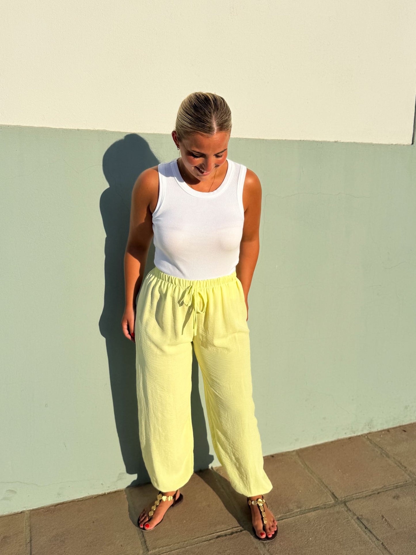 Pantalon globo colores