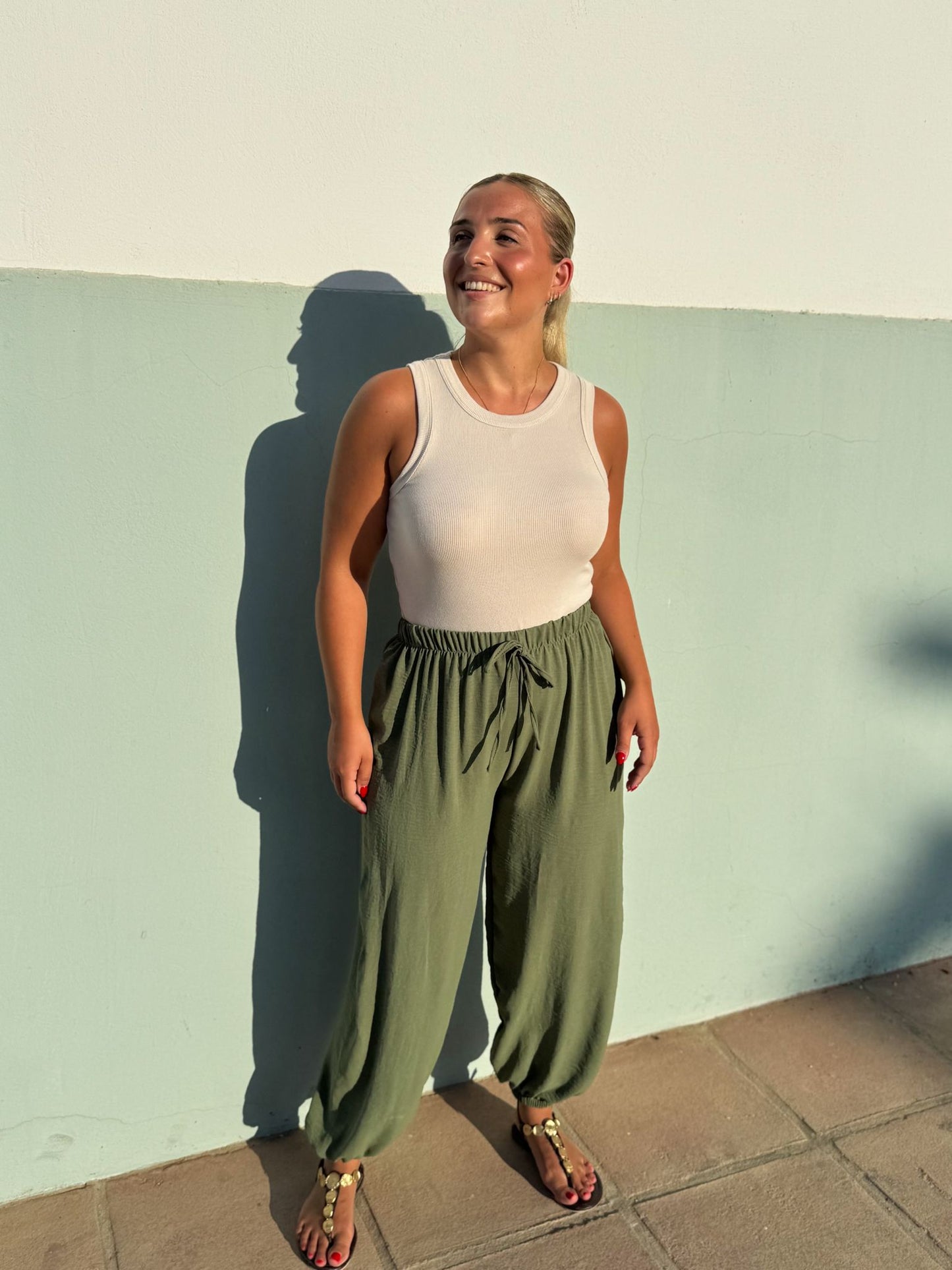 Pantalon globo colores