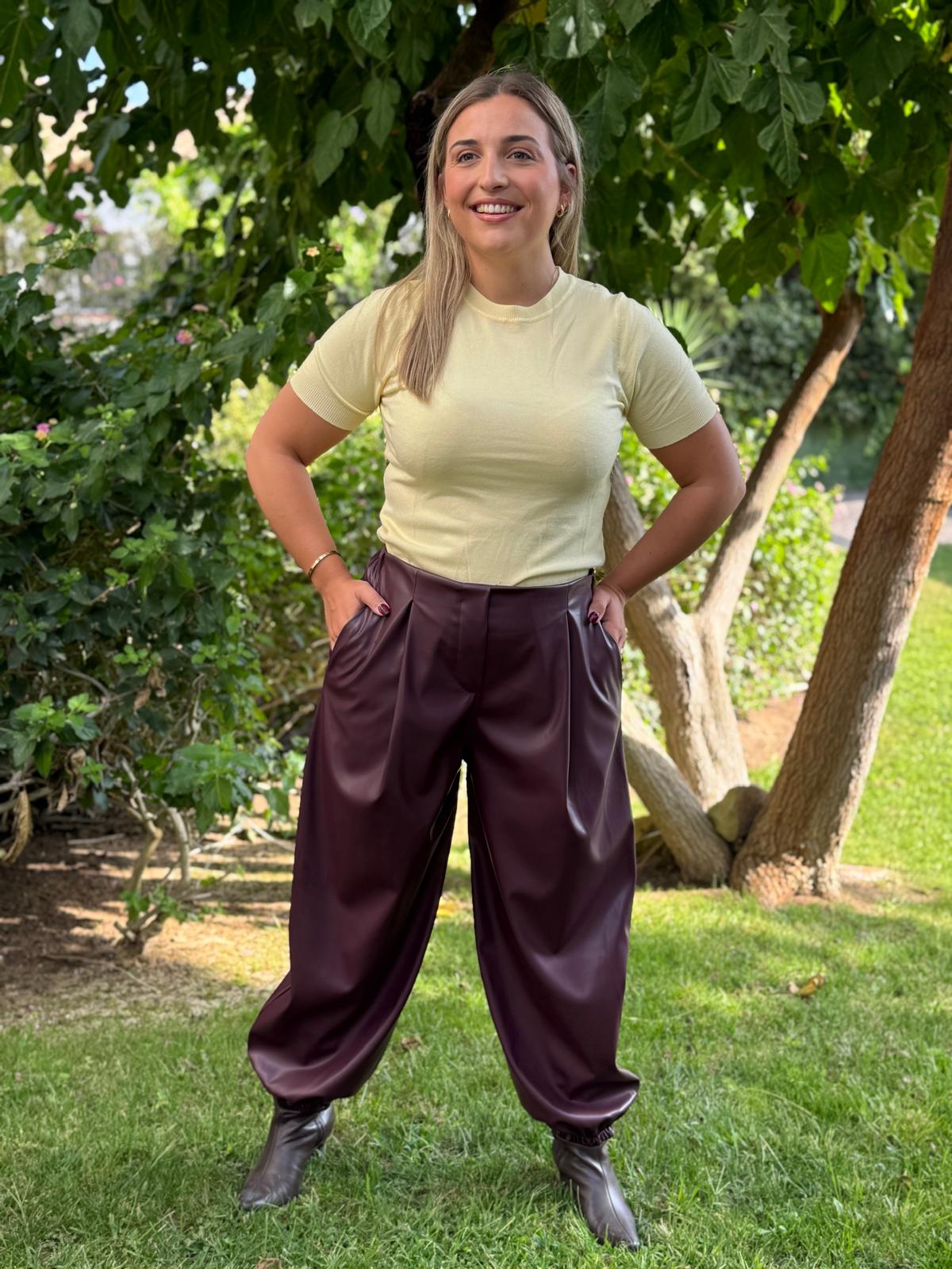 Pantalón globo polipiel