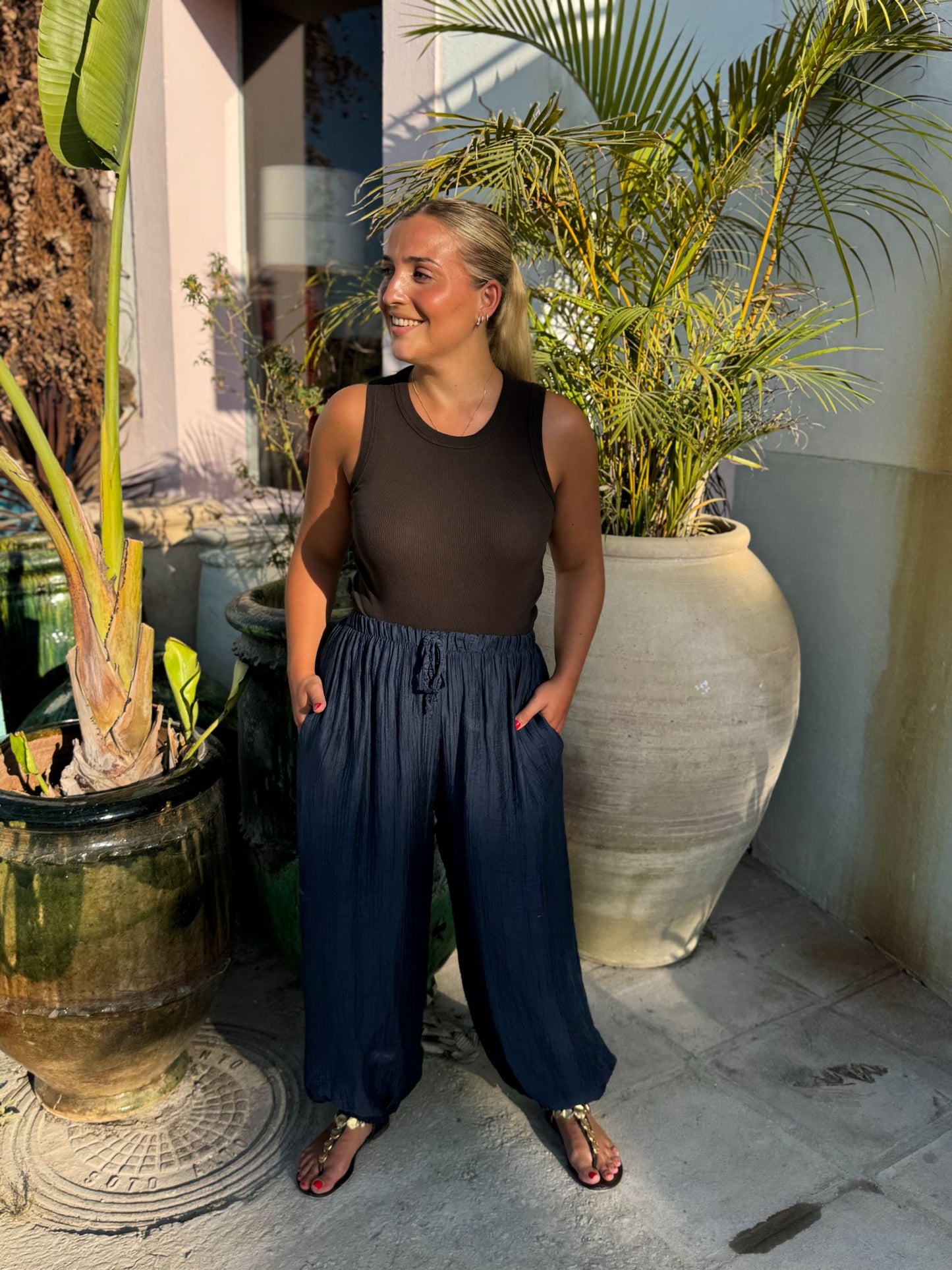 Pantalón muselina colores
