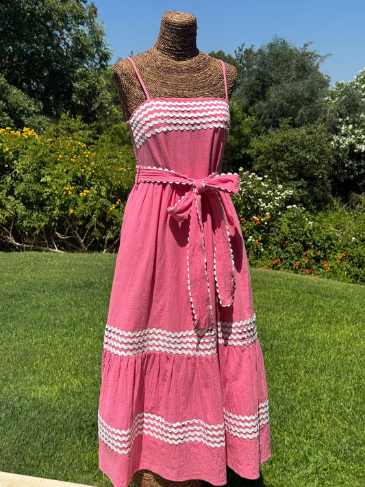 Vestido tirantes olas