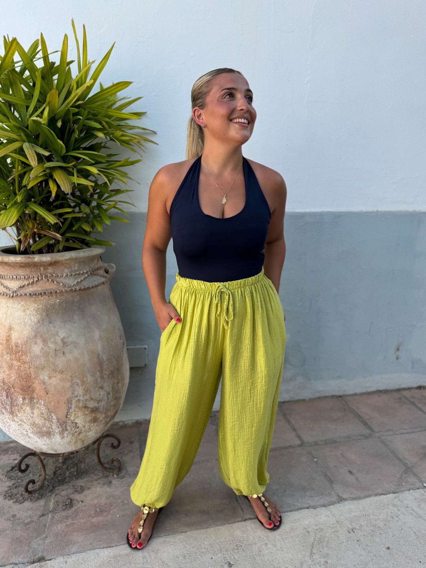 Pantalón muselina colores