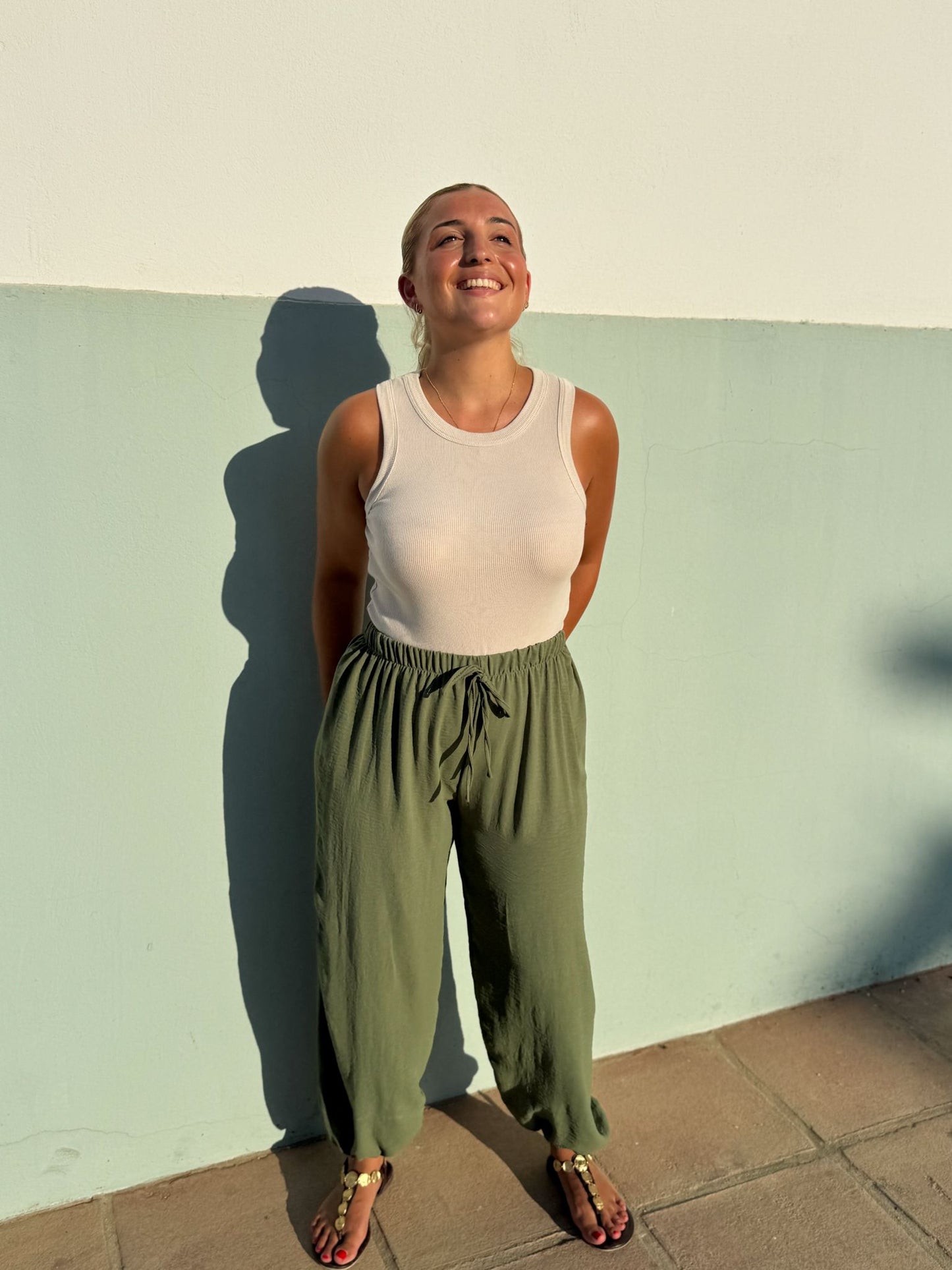 Pantalon globo colores
