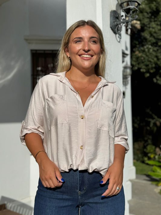 Blusa lazo cintura