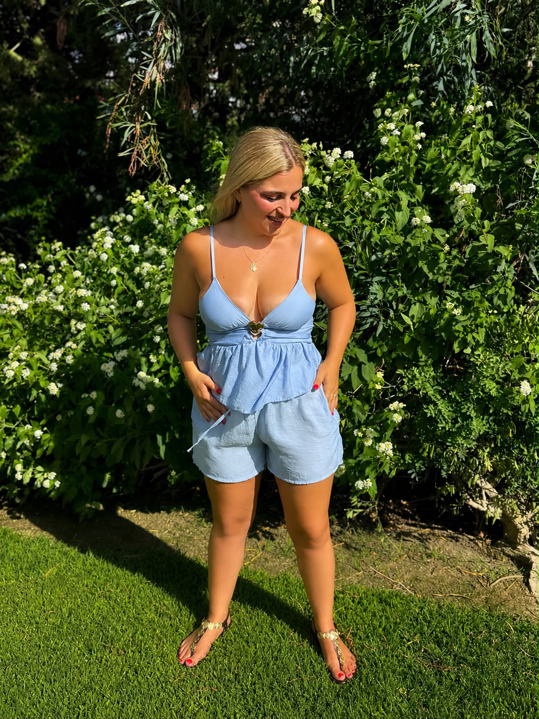 Pantalón corto suelto