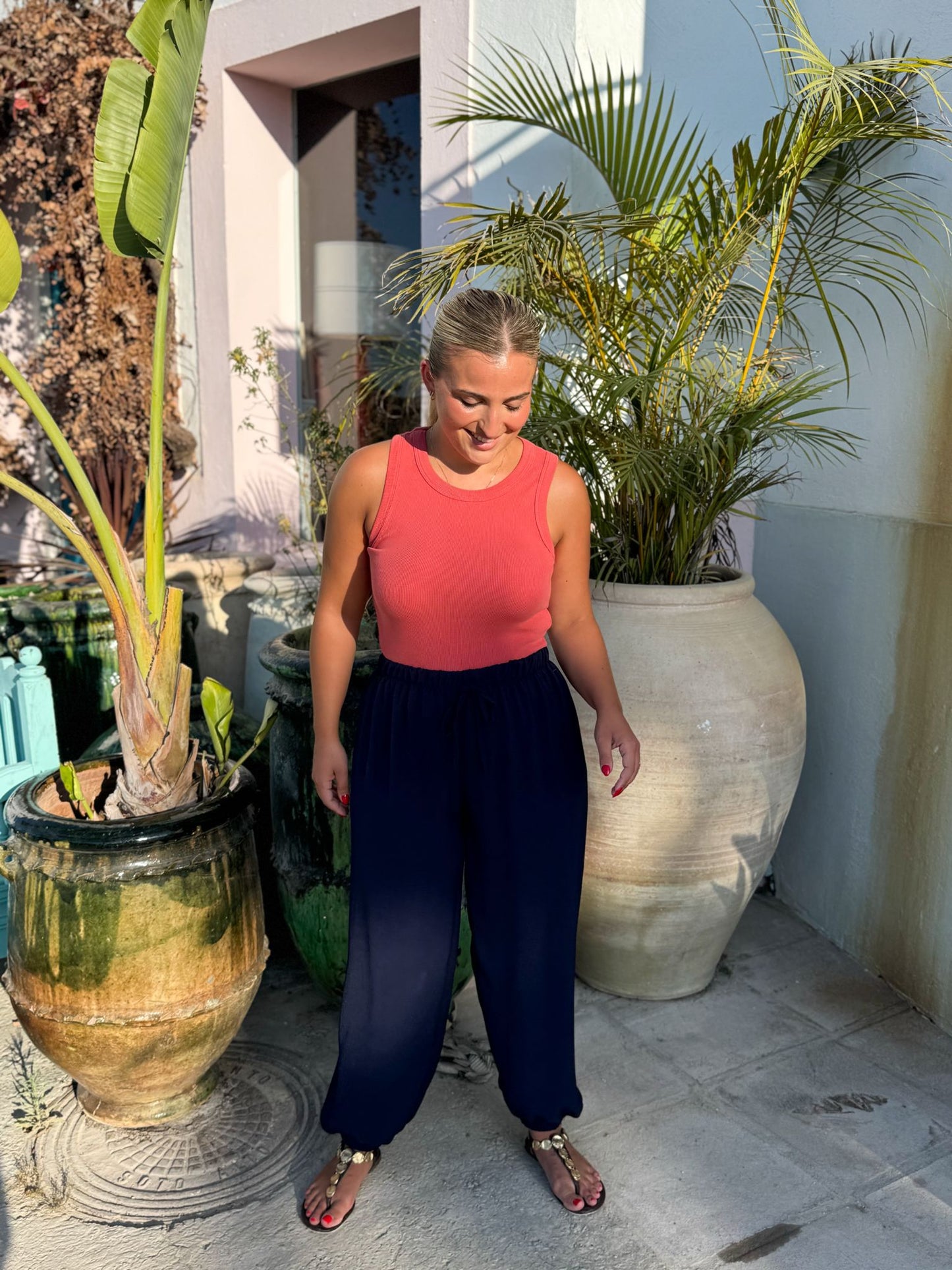 Pantalon globo colores