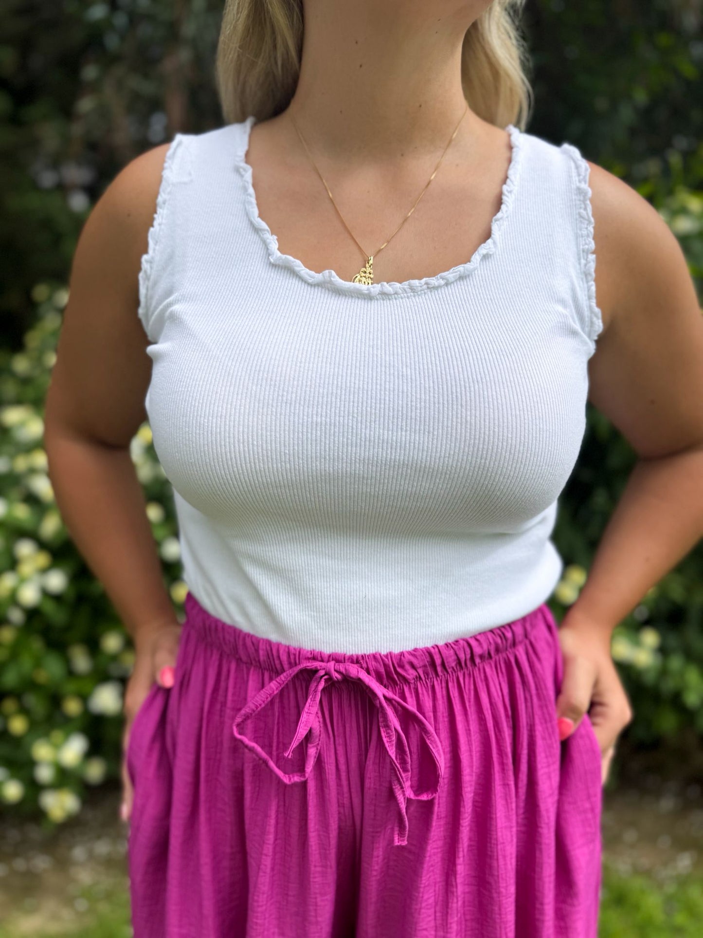Camiseta tirantes volantitos