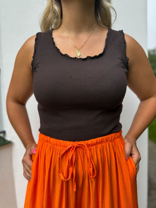 Camiseta tirantes volantitos