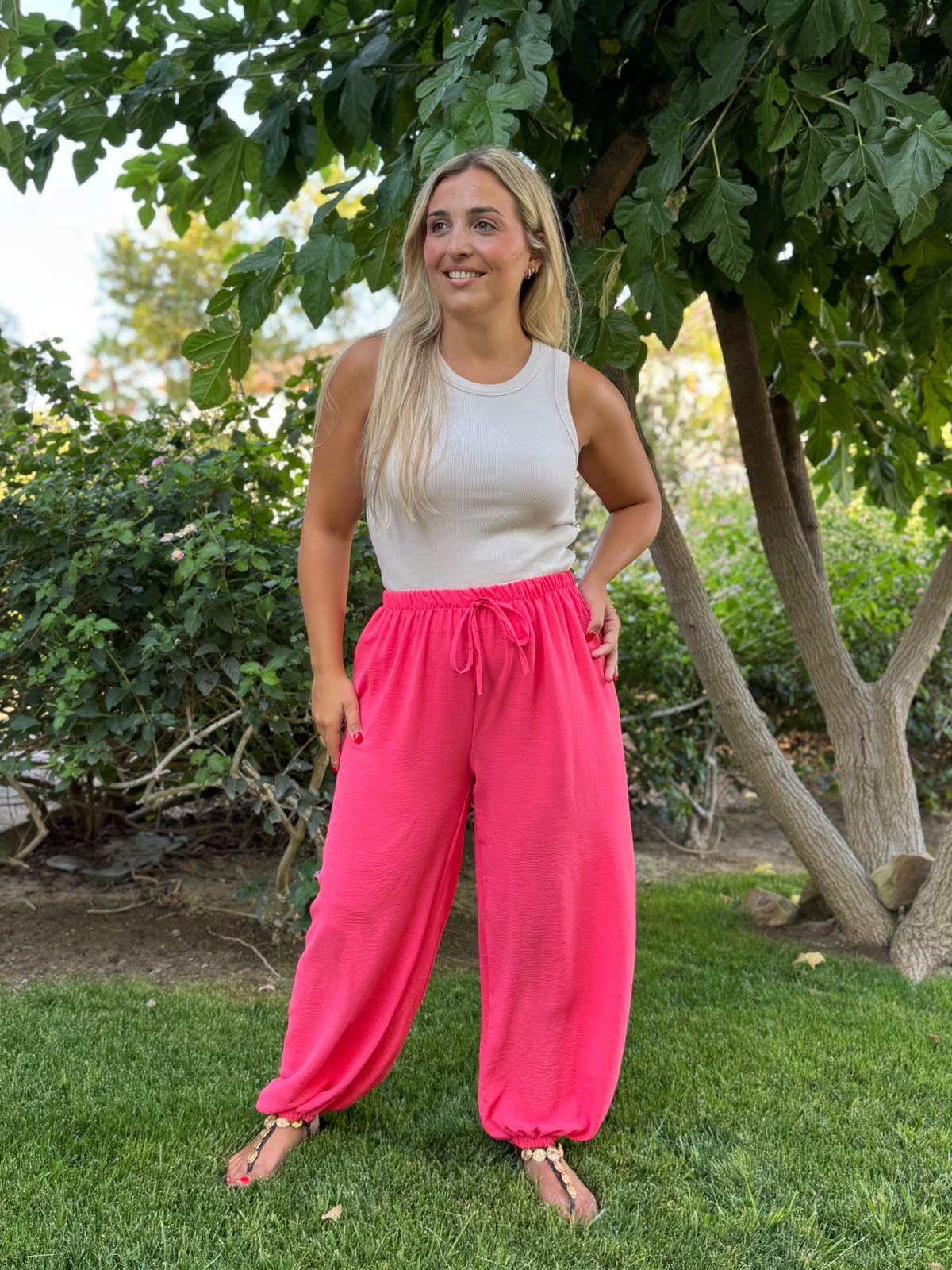 Pantalon globo colores