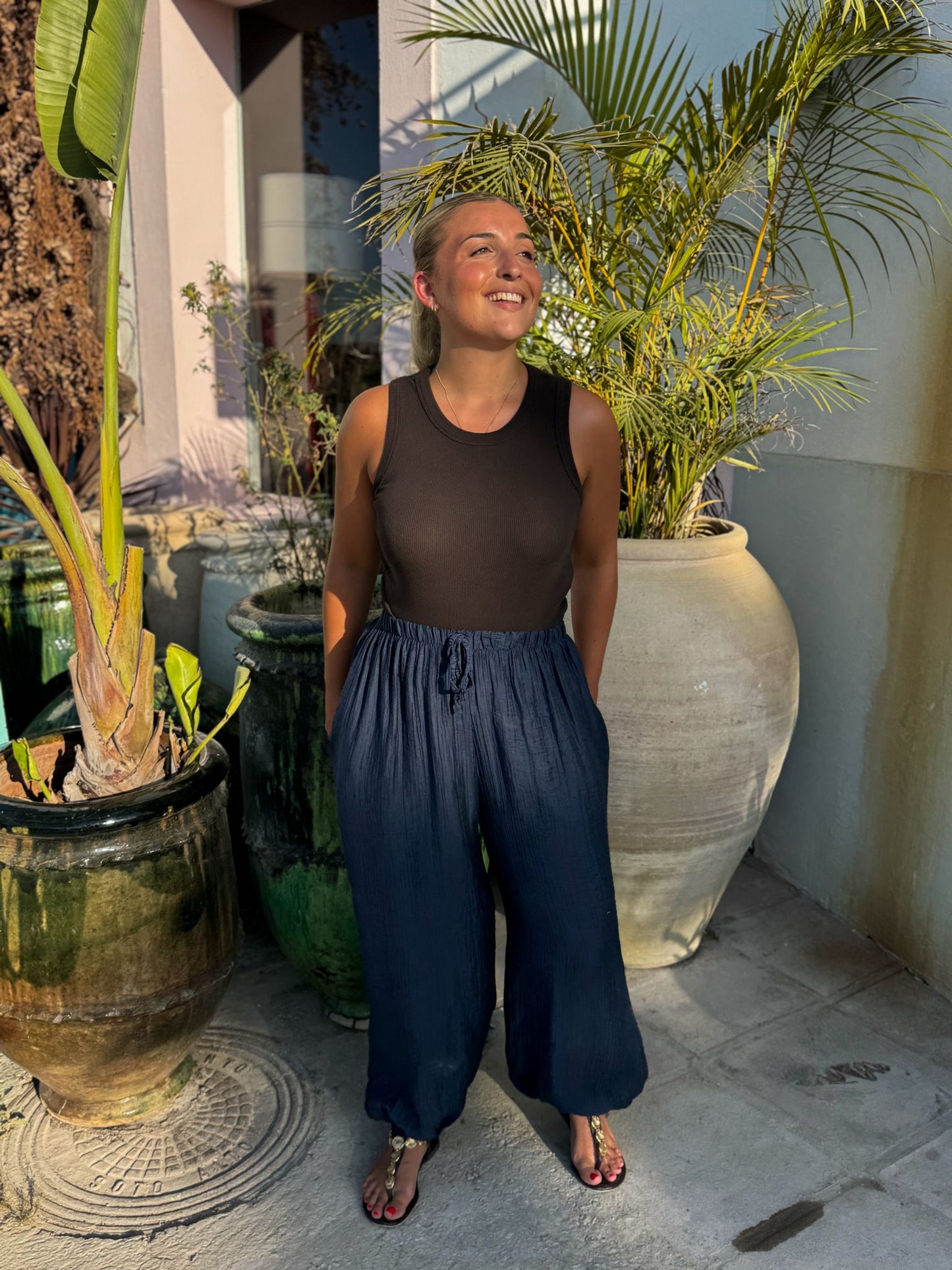 Pantalón muselina colores