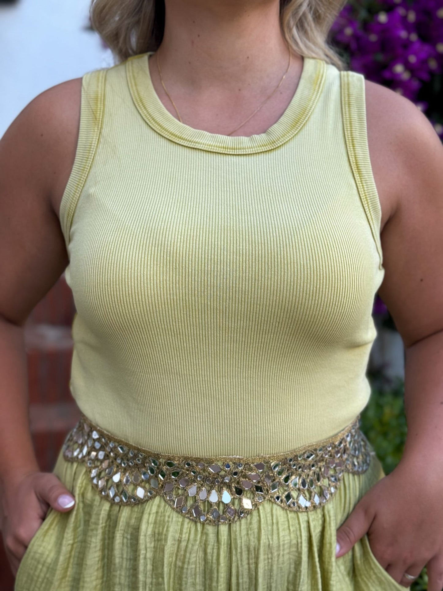 Camiseta tirante lavada
