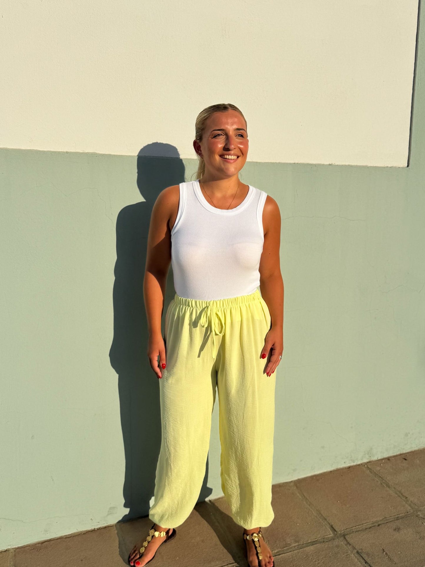 Pantalon globo colores