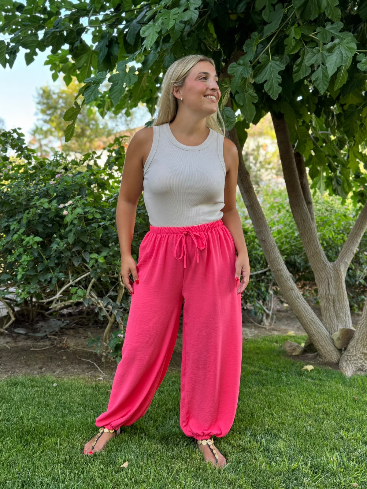 Pantalon globo colores