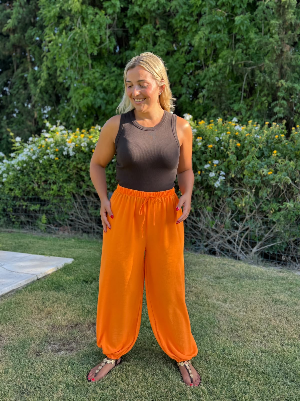 Pantalon globo colores